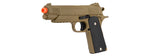 G38T Spring Powered 1911 Metal Training Pistol (Dark Earth)