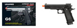 Airsoft Gun UK Arms Airsoft G6 Metal Spring Powered Pistol Black