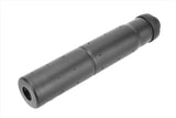 Golden Eagle Airsoft 185mm Threaded Aluminum Mock Suppressor-BLACK
