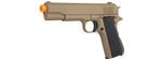 Ge3003T M1911 W/ Metal Slide Airsoft Spring Pistol (Tan)