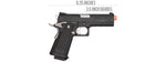 Golden Eagle IMF 3301 OPS-M.RP HiCapa Semi-Auto GBB Metal Pistol, BK