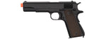 Golden Eagle IMF 3305 1911A1 Single Stack Semi-Auto GBB Metal Pistol, Bk