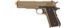 Golden Eagle IMF 3306 1911A1 Single Stack Semi-Auto GBB Metal Pistol, De