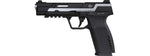 G&G Piranha MK1 GBB Pistol, Black/Silver