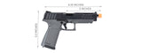 G&G Gtp-9 Gas Blowback Gbb Airsoft Pistol (Black / Gray)