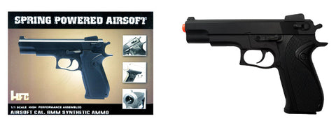 Airsoft Gun HFC Spring Standard Airsoft Replica Pistol - BLACK