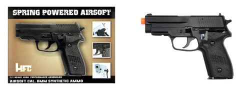 Airsoft Guns HFC HA-109B Premium Spring Pistol in Black 220FPS