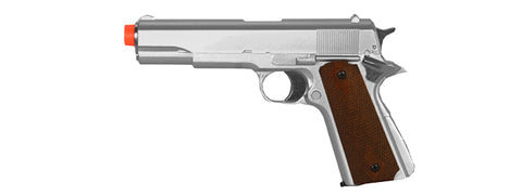 Airsoft Gun HFC Heavy 1911 Gas Repeater Pistol Silver
