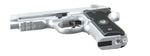 HFC Metal M9 Green Gas Powered Airsoft Pistol (Color: Silver)