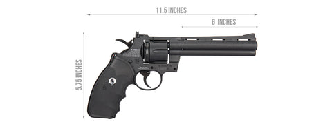 Hk-2254040 Colt 6-Inch Python Co2 Airgun Revolver (Black)