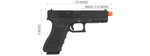 Elite Force Licensed Gen 4 Glock-17 Gas Blowback Airsoft Pistol (Color: Black)