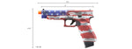 Elite Force Fully Licensed Deluxe Glock 34 Gen 4 CO2 GBB Airsoft Pistol (Cerakote Color: Old Glory)