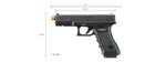 Elite Force Licensed CNC Steel Glock 17 Gen 3 Gas Blowback Airsoft Pistol (Color: Black)