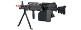 A&K MK46 M249 Saw Light Machine Gun w/ Polymer Receiver (Color: Black) Airsoft Gun