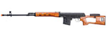 A&K SVD Dragunov Spring Powered Airsoft Gun Sniper Rifle w/ Fixed Sportsman Stock (Color: Wood)