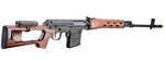 A&K SVD Dragunov Electric Airsoft Gun Sniper Rifle w/ Faux Wood Furniture & Fixed Sportsman Stock (Color: Faux Wood)