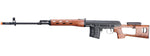 A&K SVD Dragunov Electric Airsoft Gun Sniper Rifle w/ Faux Wood Furniture & Fixed Sportsman Stock (Color: Faux Wood)