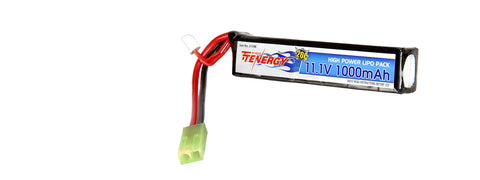 Tenergy 11.1V 1000MAH Lipo Airsoft AEG Buffer Tube Stick Type Battery