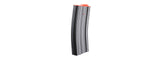 Lancer Tactical Metal Gen 2 120 Round Mid Capacity Airsoft Magazine for M4/M16 (Color: Black & Red)