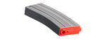 Lancer Tactical Metal Gen 2 120 Round Mid Capacity Airsoft Magazine for M4/M16 (Color: Black & Red)