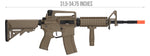 Lancer Tactical Airsoft Rifle Gun 370 - 395 FPS Hybrid Gen 2 M4 RIS Airsoft AEG (TAN)