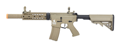 Lancer Tactical Airsoft Rifle Gun 370 - 395 FPS Hybrid Gen 2 M4 SD 7" Airsoft AEG (TAN)