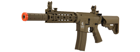 Lancer Tactical Airsoft Rifle Gun M4 370-390 FPS SD GEN 2 Polymer AEG Airsoft Rifle - TAN