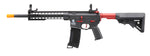 Lancer Tactical Gen 3 10" Keymod Airsoft Rifle Gun M4 Carbine AEG Rifle with Red Accents (Color: Black)