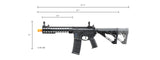 Lancer Tactical Gen 3 10" KeyMod M4 Carbine Airsoft AEG Rifle with Delta Stock (Color: Black)