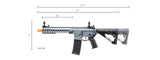 Lancer Tactical Gen 3 10" KeyMod M4 Carbine Airsoft AEG Rifle with Delta Stock (Color: Grey)