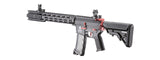 Lancer Tactical Gen 3 M4 SPR Interceptor Airsoft AEG Rifle Gun with Red Accents (Color: Black)