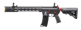Lancer Tactical Gen 3 M4 SPR Interceptor Airsoft AEG Rifle Gun with Red Accents (Color: Black)