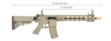 Lancer Tactical Airsoft Rifle Gun 370 - 395 FPS Hybrid Gen 2 M4 SPR "Interceptor" Airsoft AEG (TAN)