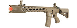 Lancer Tactical Airsoft Rifle Gun M4 SPR "Interceptor" 370 - 390 FPS / 330 - 350 FPS GEN 2 AEG - TAN - high/Low