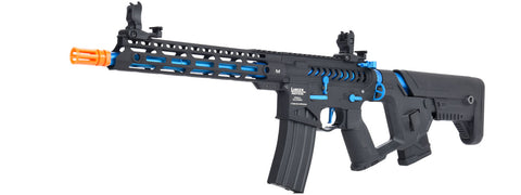 Lancer Tactical Airsoft Gun 330 - 350 FPS Enforcer BLACKBIRD Skeleton AEG - BLACK/BLUE