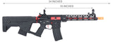 Lancer Tactical Airsoft Gun 330 - 350 FPS Enforcer BLACKBIRD Skeleton AEG - BLACK/RED