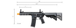 Lancer Tactical Gen 2 Hellion M-LOK 7" Airsoft M4 AEG Core Series (Color: Black & Silver)(No Battery and Charger)