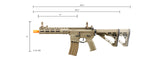 Lancer Tactical Archon 9" M-LOK Proline Series M4 Airsoft Rifle w/ Delta Stock (Color: Tan)