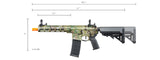 Lancer Tactical Viking 10" M-LOK Proline Series M4 Airsoft Rifle w/ Crane Stock (Color: Multi-Camo)