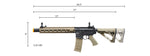 Lancer Tactical Blazer 13" M-LOK Proline Series M4 Airsoft Rifle with Delta Stock & Mock Suppressor