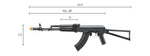 Lancer Tactical x Kalashnikov USA Licensed KR-103 Airsoft AEG Rifle with Triangle Stock (Color: Black)