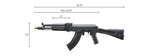 Lancer Tactical x Kalashnikov USA Licensed KR-104 SBR Airsoft AEG Rifle with Folding Stock (Color: Black)