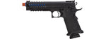 Lancer Tactical Knightshade Hi-Capa Gas Blowback Airsoft Pistol (Color: Black & Blue)