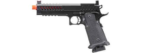 Lancer Tactical Knightshade Hi-Capa Gas Blowback Airsoft Pistol w/ Red Dot Mount (Color: Red)