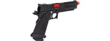 Lancer Tactical Knightshade Hi-Capa Gas Blowback Airsoft Pistol (Color: Black & Red)