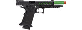 Lancer Tactical Knightshade Hi-Capa Gas Blowback Airsoft Pistol (Color: Black & Green)