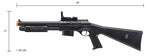 UK Arms Pump Action Shotgun w/ Scope and Light (Color: Black)