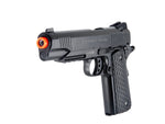 Uk Arms Airsoft De Metal Spring Pistol W/ Accessory Rail - Black Airsoft Gun Accessories