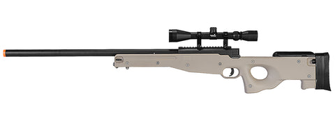 Wellfire MK96 Bolt Action AWP Airsoft Sniper Rifle W/ Scope - Tan