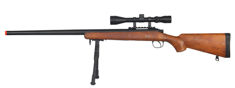 Well Vsr-10 Bolt Action Rifle W/ Scope, Sling & Bipod - Wood